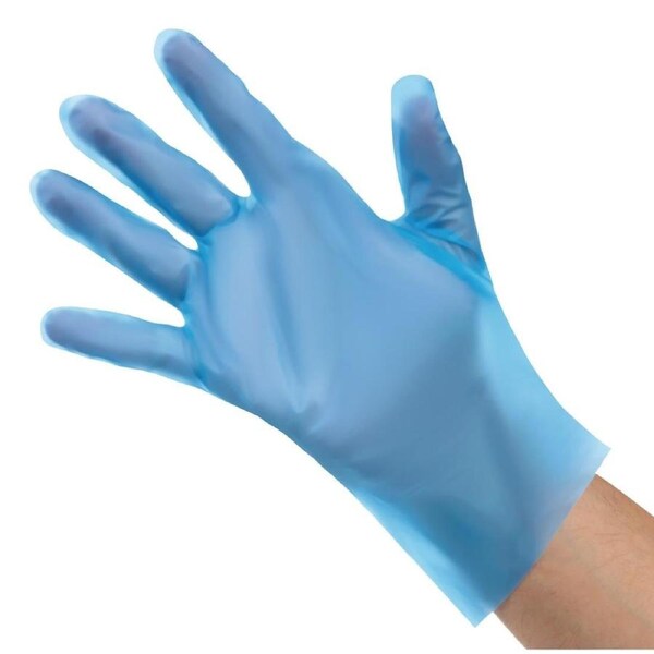 PR BUSTER - Nisbets Essentials Blue TPE Food Preparation Glove - SML (Pack 200)