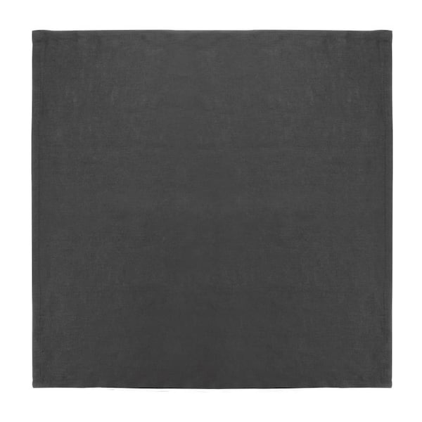 Olympia Linen Table Napkin 400x400mm Black (Pack 12)