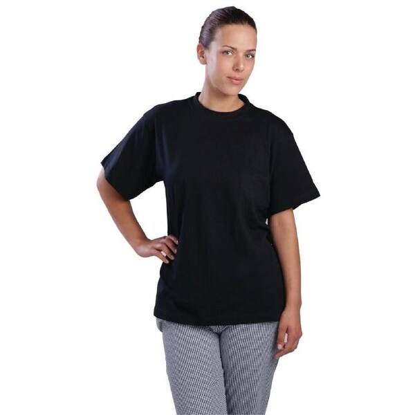 EDLP - Nisbets Essentials T-Shirt Black - Size XL (Pack 2)