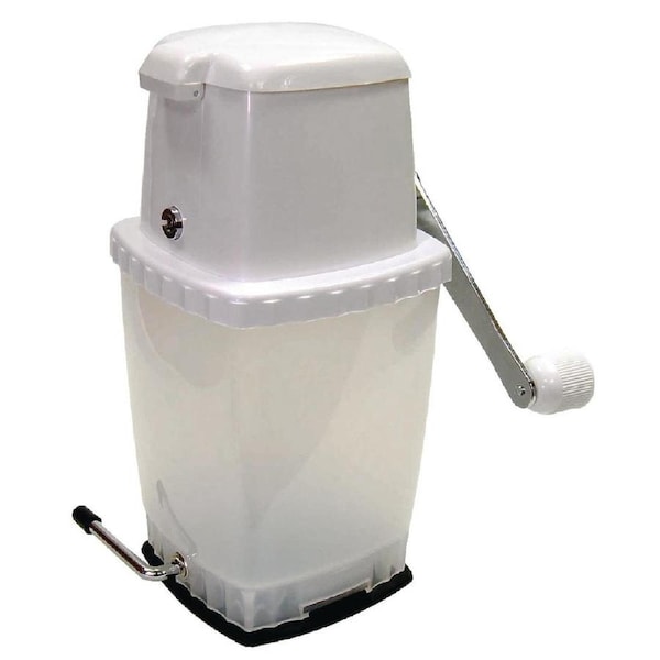 Manual Ice Crusher Vacuum Base White