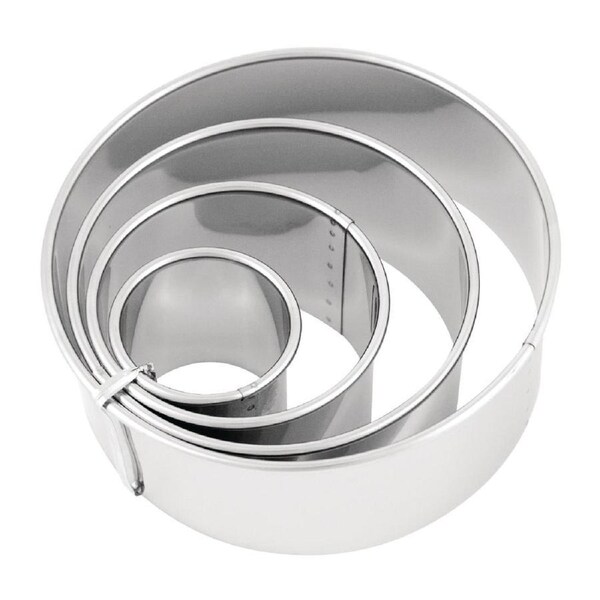 Chef Inox Cutter Set - Plain - S/S 4piece 38 - 110mm