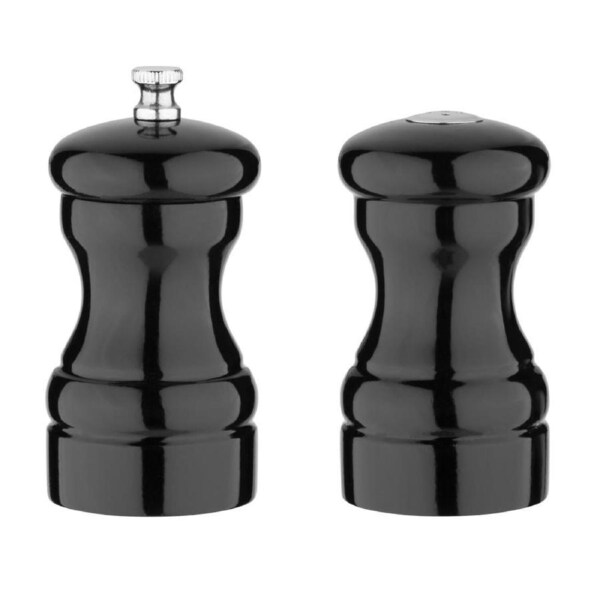 Olympia Salt & Pepper Set Black - 100(h)x50(d)mm