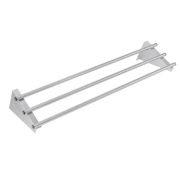 Vogue St/St Tubular Wall Shelf - 1200(w) x 300(d)mm
