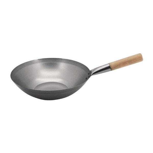 Vogue Wok Flat Base - 330mm 13"