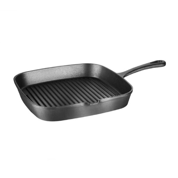Vogue Ribbed Skillet Square - 240mm 9 1/2"