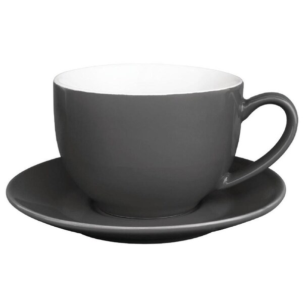 Olympia Cafe Cappuccino Cup Charcoal - 340ml (Box 12)