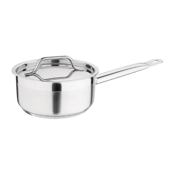 EDLP - Nisbets Essentials Saucepan St/St - 160x75mm (Lid Included)