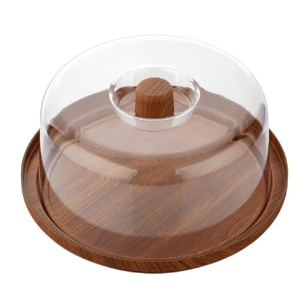 Evelin Cake Platter & Cover Set 300x110mm