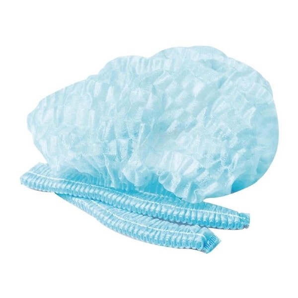 Cidy Supply Disposable Hair Crimped Nets Blue (Pack 100)