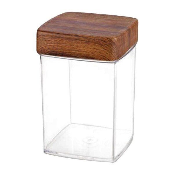 Evelin Square Canister with Lid 100x100x140mm