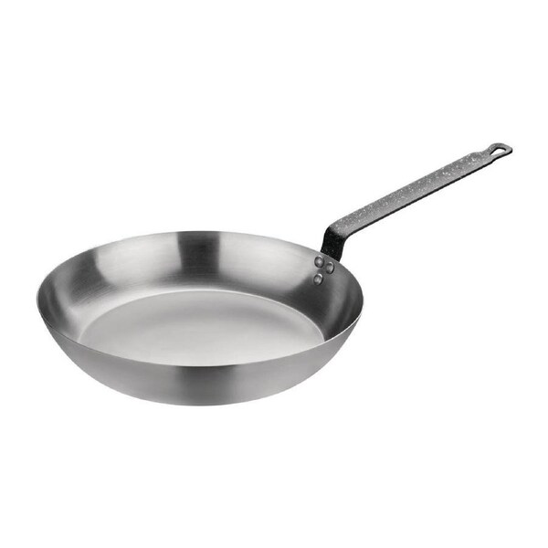 Vogue Carbon Steel Induction Frying Pan - 300mm