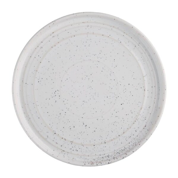 Olympia Cavolo White Speckle Flat Round Plate - 220mm (Box 6)