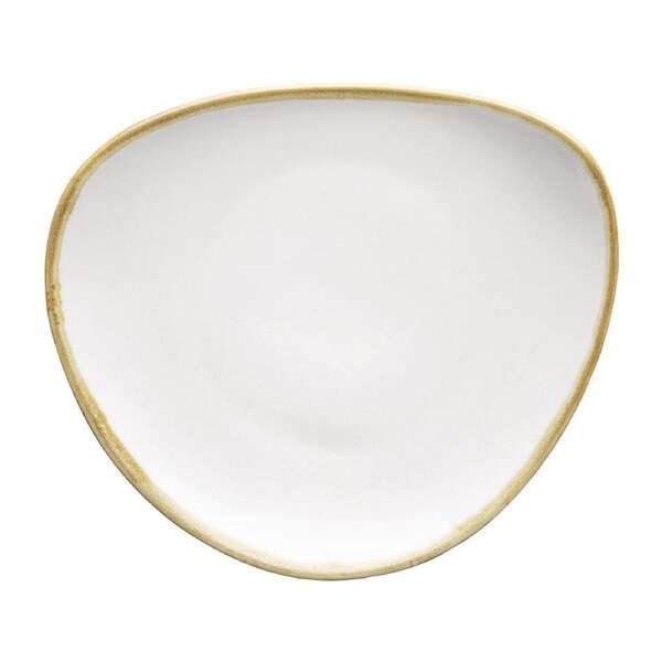 Olympia Kiln Chalk Tri Plate - 165mm 6 1/2" (Box 6)