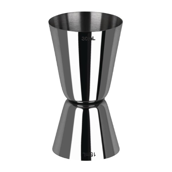 Zanzi Classic Style Jigger 15/30ml Gunmetal - 37x41x74mm