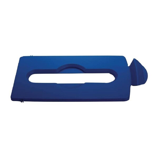Slim Jim Recycling Station Blue Paper Slot Lid