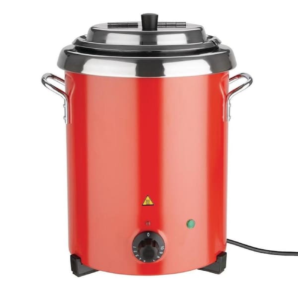 Apuro Soup Kettle Red with handles- Commercial