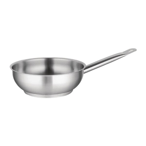 Vogue Flared Saute Pan St/St - 240mm 3Ltr 103fl oz