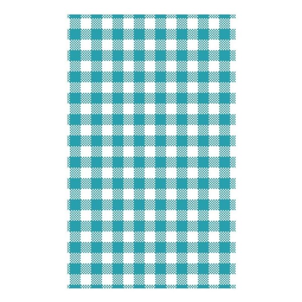 Greaseproof Paper Gingham Teal 190x310mm - 200 Sheets