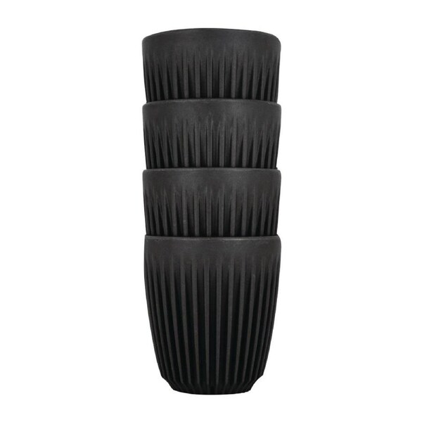 HuskeeCup Cup Charcoal - 289ml 8oz (Box 4)
