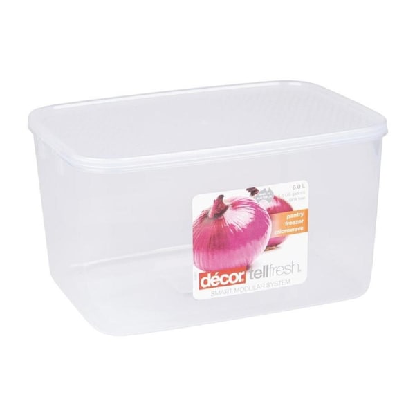 Decor TellFresh Oblong Container - 6Ltr