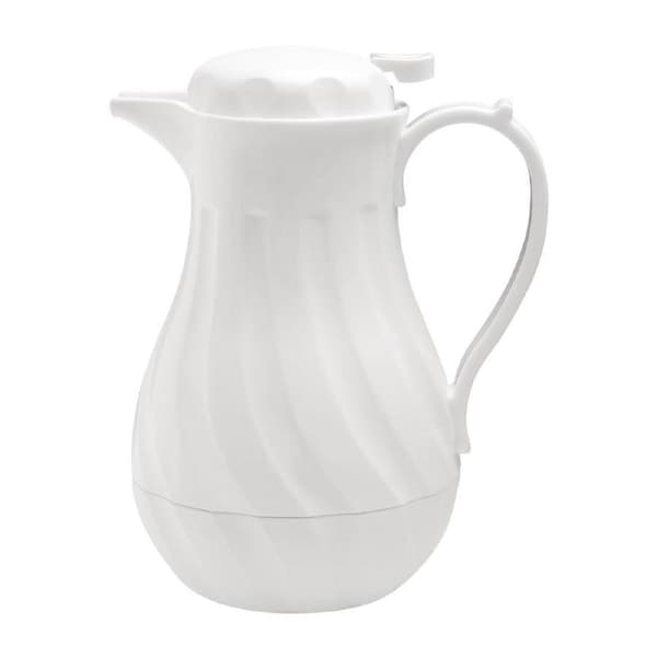 Olympia Insulated Swirl Jug White - 2Ltr
