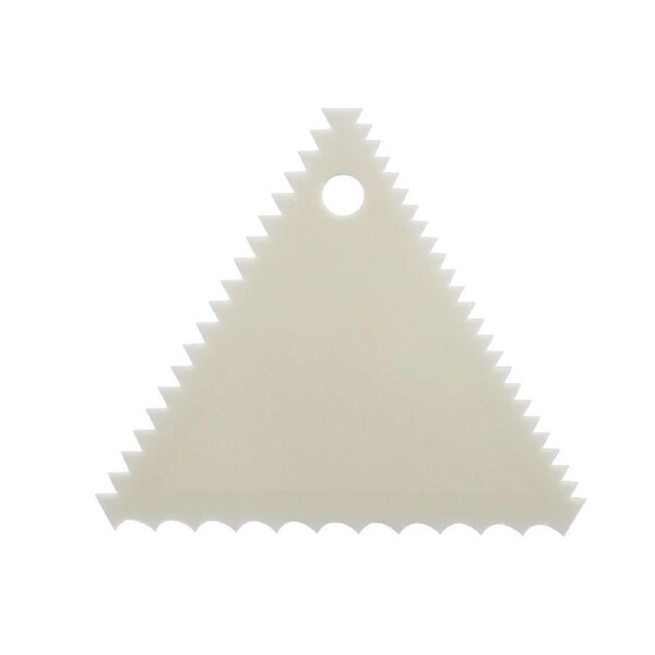 Schneider Triangle Cream Scraper Ivory with Comb - 105x105x 105mm