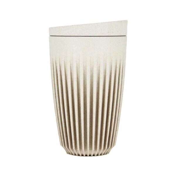 HuskeeCup Cup with Lid Natural in Box - 409ml 12oz (Single)
