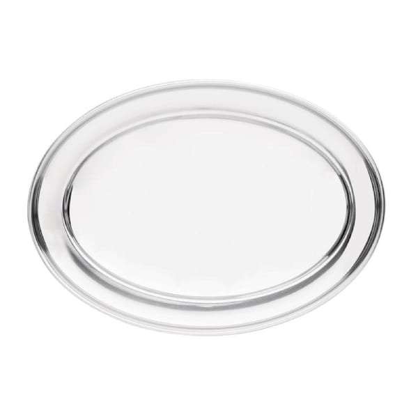 Olympia Oval Serving Tray St/St - 400mm 16"