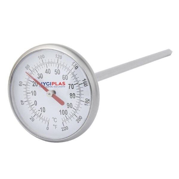 Hygiplas Dial Thermometer - 32mm -10/100c 0/220F