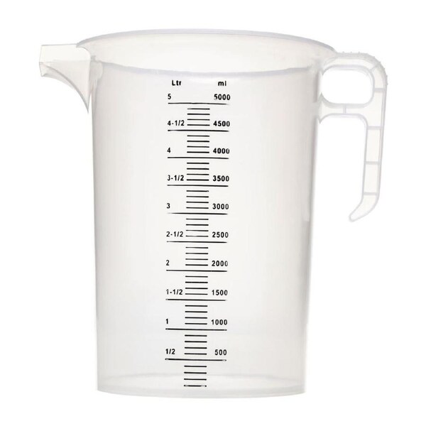 Pro-Measures Polypropylene Measuring Jug - 5Ltr