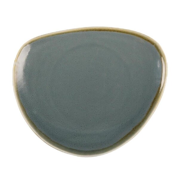 Olympia Kiln Ocean Tri Plate - 230mm 9" (Box 6)