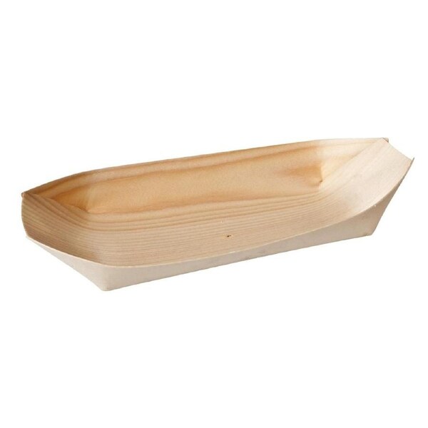 Oval Boat Bio Wood - 140x75mm (Pack 50)
