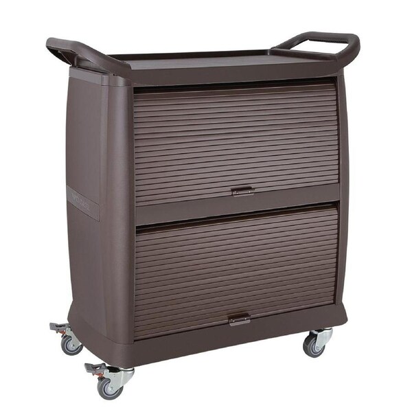 Vogue 3 Tier Trolley Polypropylene Brown - 1040x987x525mm
