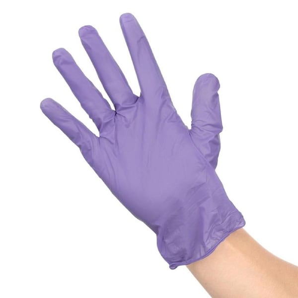 Hygiplas Vinyl Powder Free Glove Purple - Size XL (Pack 100)