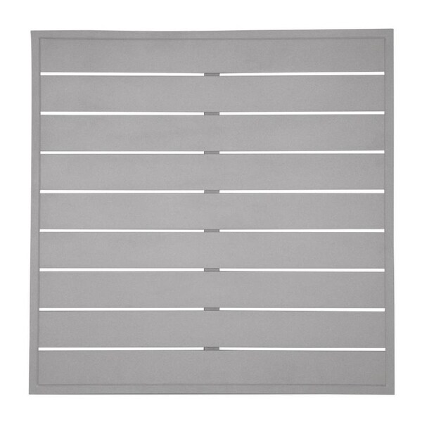 Bolero Light Grey Aluminium Table Top Square - 700mm