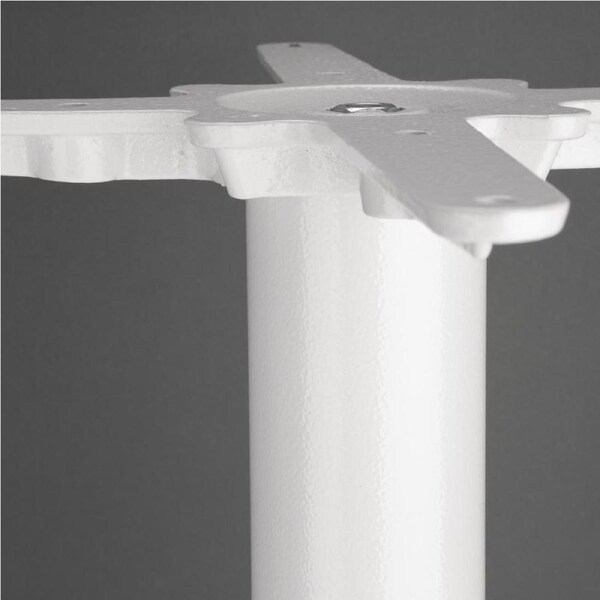 Bolero Outdoor/Indoor Cast Iron Round Table Base - White