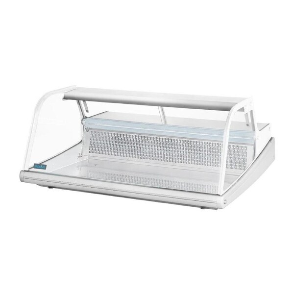 Polar Counter Top Serve Over Fish Display Unit White - 1245mm- Commercial