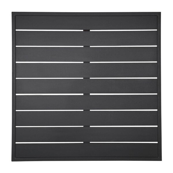 Bolero Black Aluminium Table Top Square - 700mm