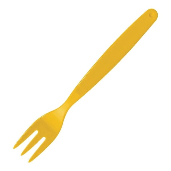 Olympia Kristallon Polycarbonate Fork Yellow - 170mm (Pack 12)