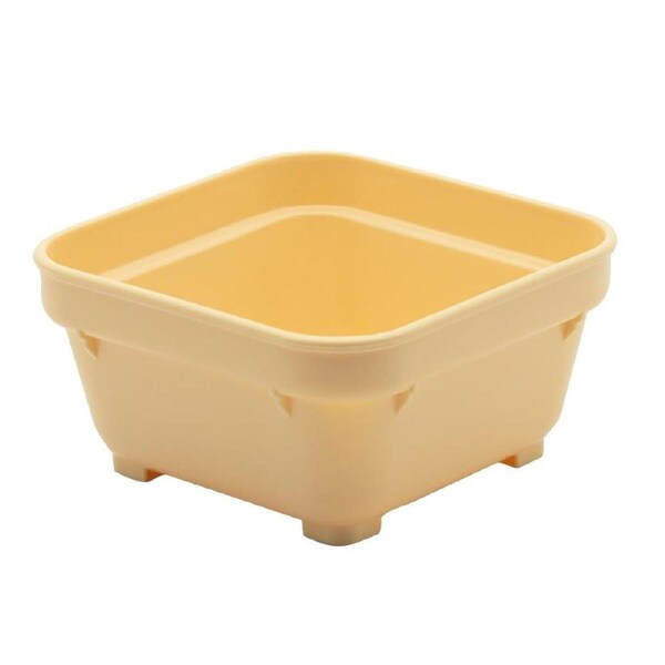 KH Healthcare Square Bowl 100mm Yellow Pp (#19) (Box 12)