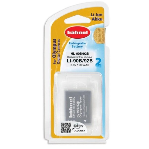 Hahnel Li-90B/92B 1200mAh 3.6V HL-90B/92B Battery for Olympus Digital Camera