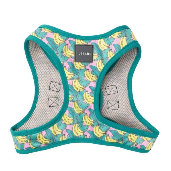 Bananarama Large Step-In Dog Harness by FuzzYard - 52 to 54cm Neck & 58 to 60cm Chest