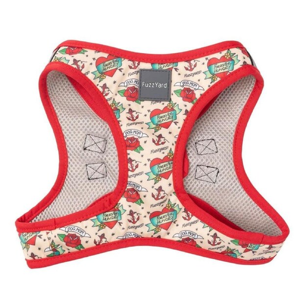 Ink'd Up Small Step-In Dog Harness by FuzzYard - 43 to 45cm Neck & 48 to 50cm Chest