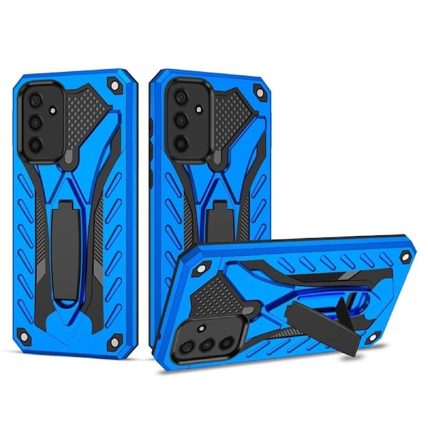 For Samsung Galaxy A13 4G Case Armour Shockproof Tough Cover with Kickstand Blue