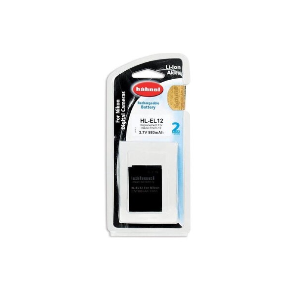 Hahnel EN-EL12 980mAh 3.7V HL-EL12 Battery for Nikon Digital Camera