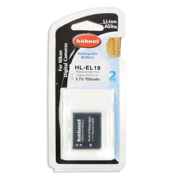 Hahnel EN-EL19 700mAh 3.7V HL-EL19 Battery for Nikon Digital Camera