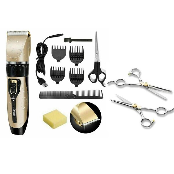 Men Hair Clipper Scissors Shears Trimmer Electric Shaver Haircut Cordless Barber