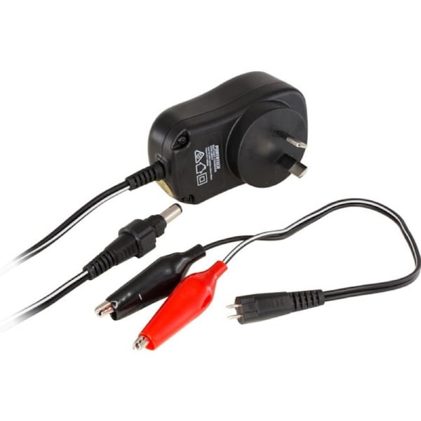 Auto 1000mAh Seal Lead Acid 2m Charger for 12V SLA Battery w/ Alligator Clips