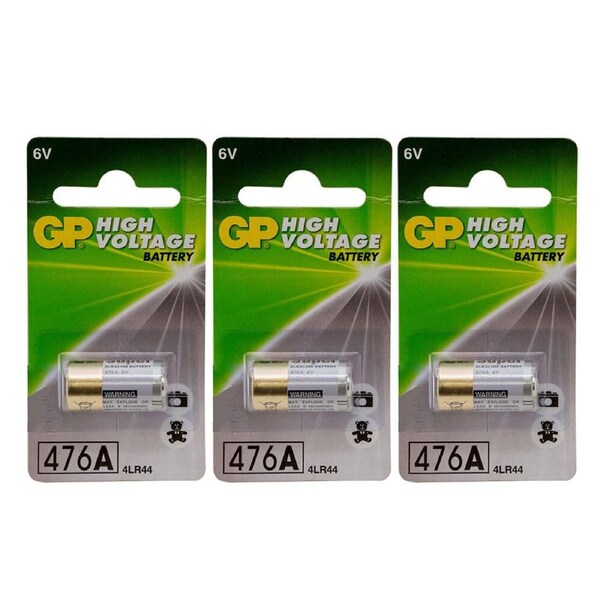 3pc GP 6V Alkaline Battery 105mah Multi Purpose/Single Use f/ Toys/Clocks/Radios