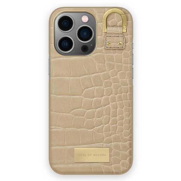Ideal of Sweden Warm Beige Croco Case (Suits iPhone 14 Pro Max)